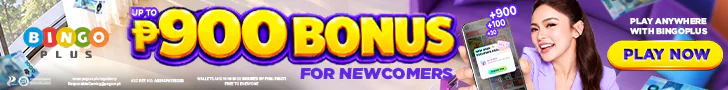 BingoPlus: up to ₱900 bonus for newcomers