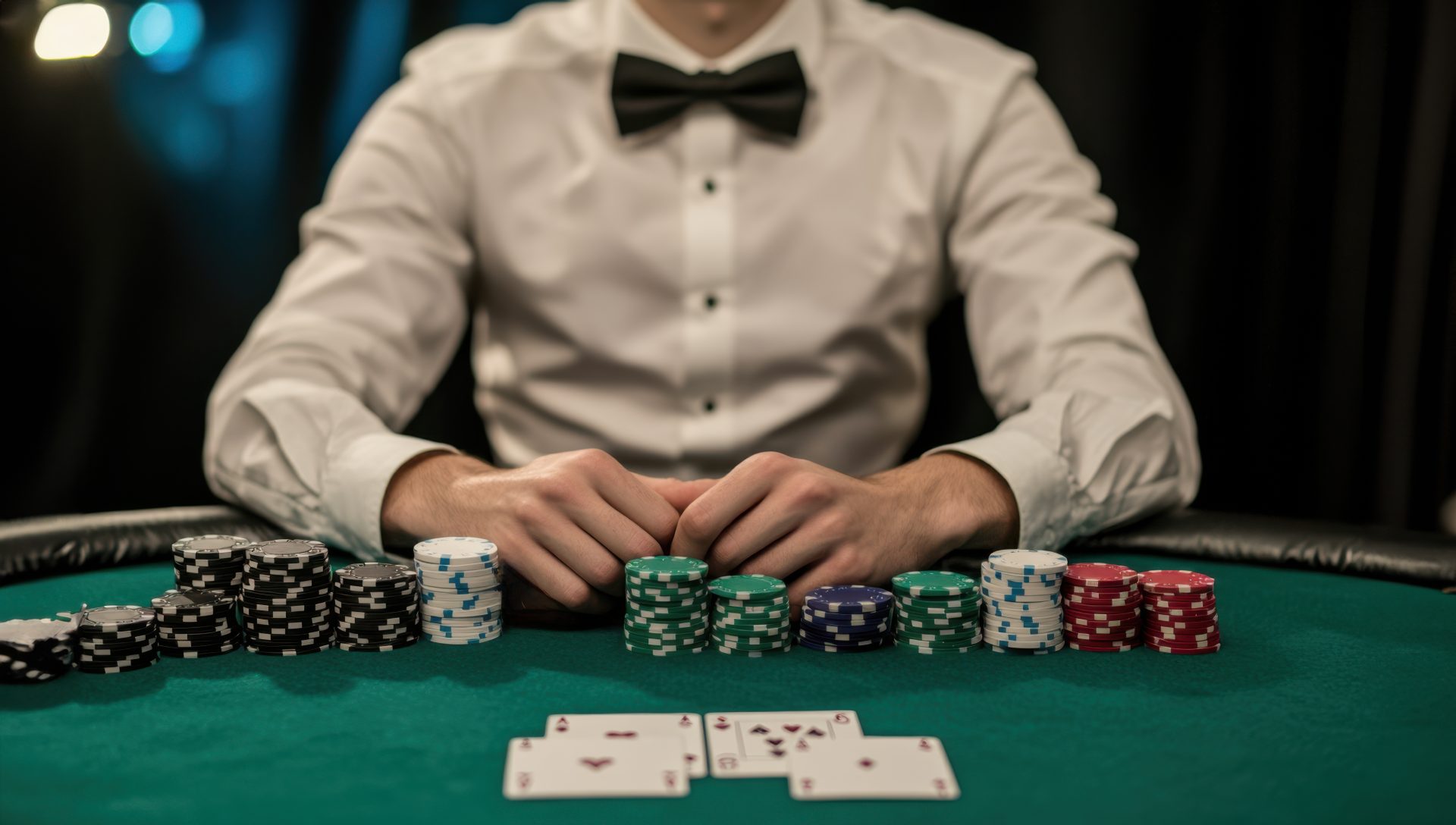 Close Up Poker Player S Hands